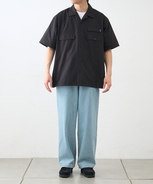 「Franklin Climbing」 半袖シャツ LARGE スカイブルー メンズ_画像3