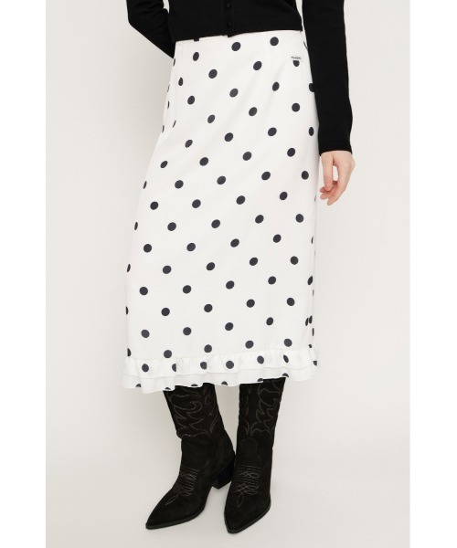 SLY（スライ） スカート MICHIXSLY DOTS SK ミチスライドットスカート