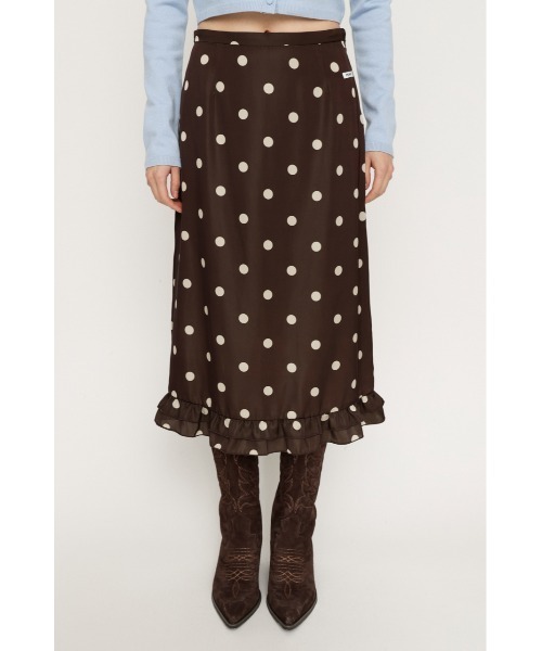 SLY（スライ） スカート MICHIXSLY DOTS SK ミチスライドットスカート