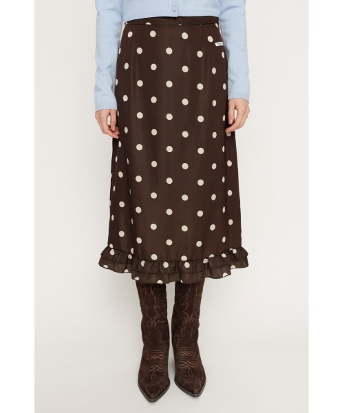 SLY（スライ） スカート MICHIXSLY DOTS SK ミチスライドットスカート