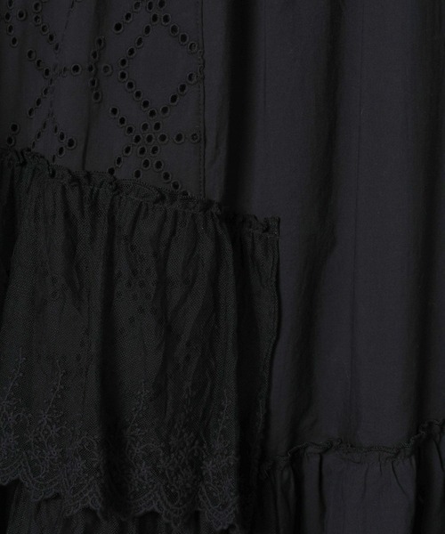 JEANASIS（ジーナシス） スカート パッチワークコットンレーススカート