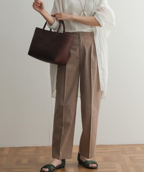 「URBAN RESEARCH DOORS」 スラックス SMALL グレー レディース_画像3