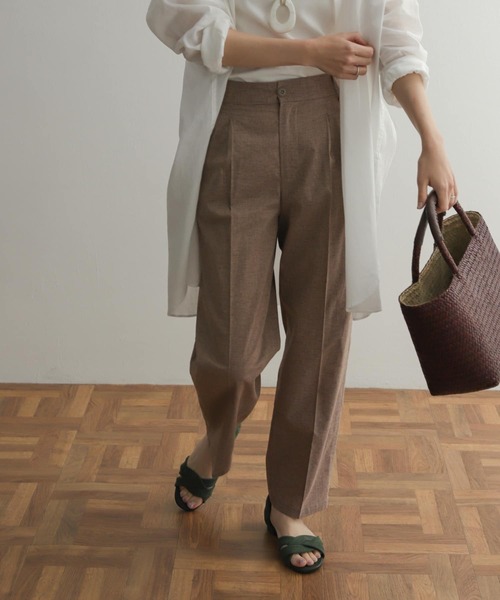 「URBAN RESEARCH DOORS」 スラックス SMALL グレー レディース_画像4