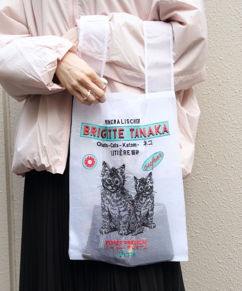 brigitte tanaka（ブリジットタナカ） トートバッグ 別注 CAT BAG