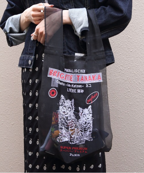 brigitte tanaka（ブリジットタナカ） トートバッグ 別注 CAT BAG