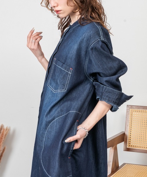 RCD ワンピース ヴィンテージ加工デニムワンピース : ZOZOTOWN Yahoo