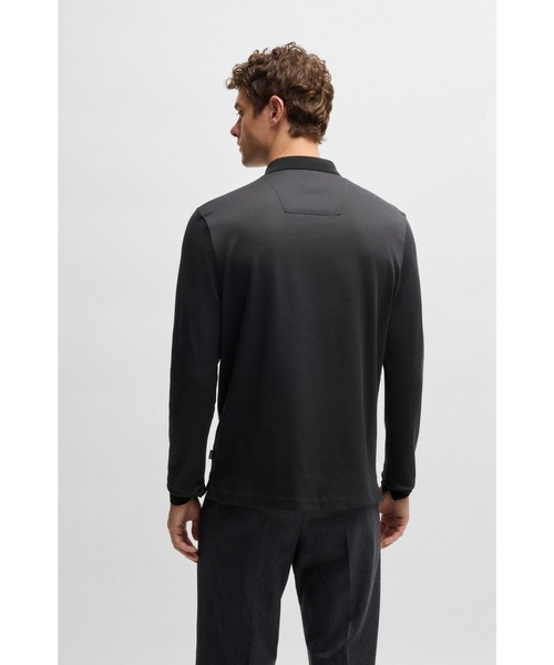 BOSS（HUGO BOSS） 「BOSS」 長袖ポロシャツ S ブラック メンズ