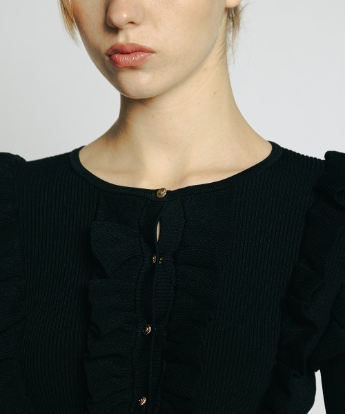 「Sov.」 ニットカーディガン 38 オフホワイト レディース_画像5