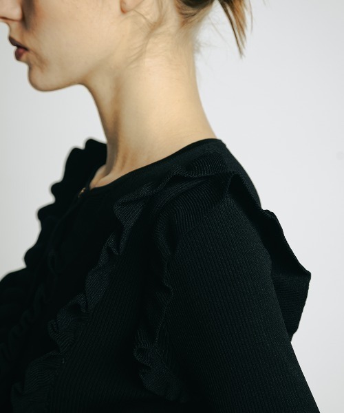 「Sov.」 ニットカーディガン 38 オフホワイト レディース_画像6