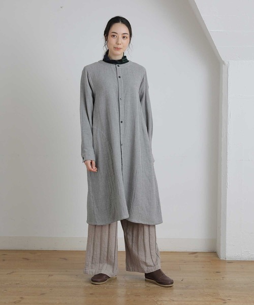 「Plantation」 長袖ワンピース M size イエロー レディース_画像2