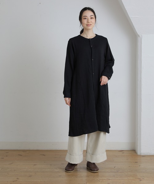 「Plantation」 長袖ワンピース M size イエロー レディース_画像3