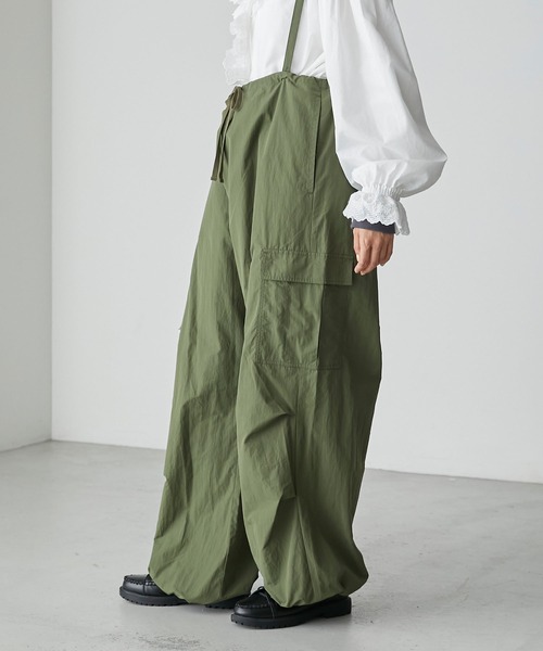 「forksy.」 カーゴパンツ FREE カーキ レディース_画像2