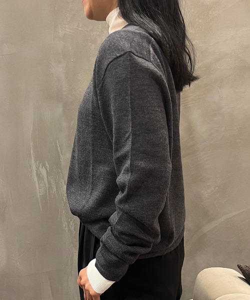 「BANANA REPUBLIC FACTORY STORE」 長袖ニット L グレー メンズ_画像3