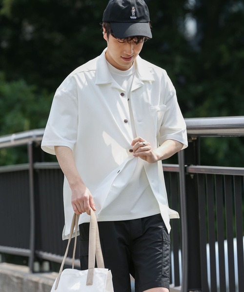 「SENSE OF PLACE by URBAN RESEARCH」 半袖シャツ LARGE グレー メンズ_画像2
