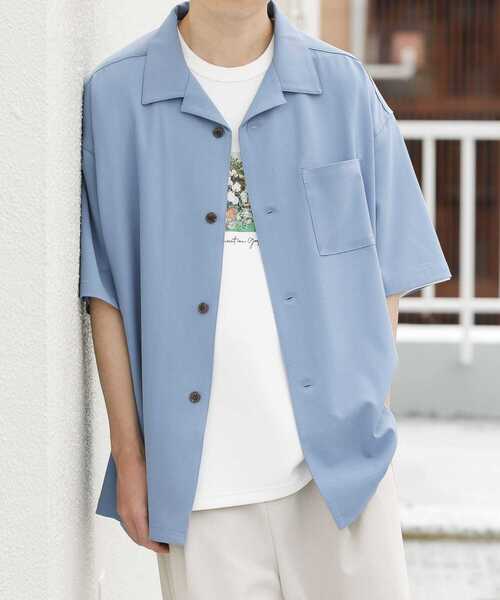 「SENSE OF PLACE by URBAN RESEARCH」 半袖シャツ LARGE グレー メンズ_画像3