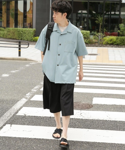 「SENSE OF PLACE by URBAN RESEARCH」 半袖シャツ LARGE グレー メンズ_画像8