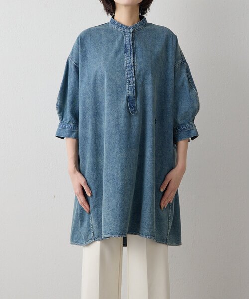 Whim Gazette（ウィム ガゼット） ブラウス シャツ DENIM刺繍