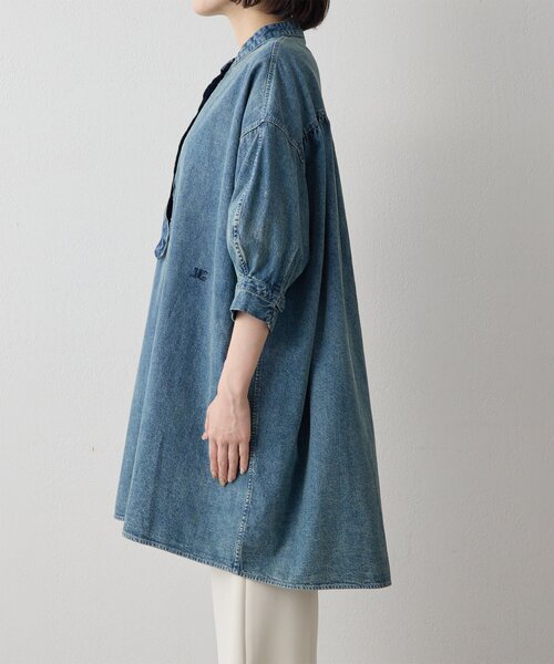 Whim Gazette（ウィム ガゼット） ブラウス シャツ DENIM刺繍