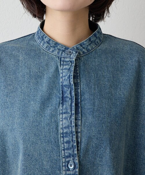 Whim Gazette（ウィム ガゼット） ブラウス シャツ DENIM刺繍