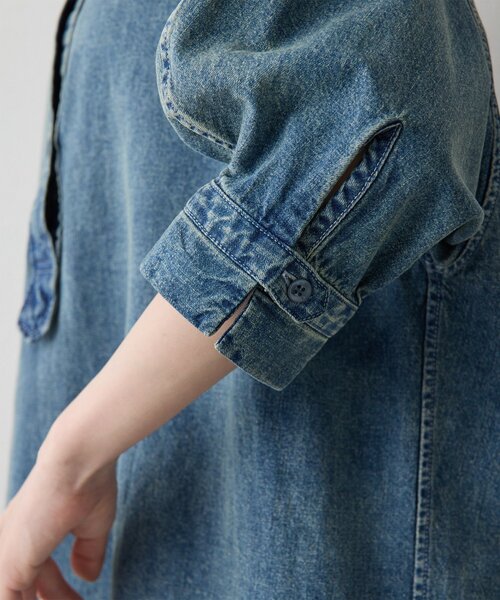 Whim Gazette（ウィム ガゼット） ブラウス シャツ DENIM刺繍