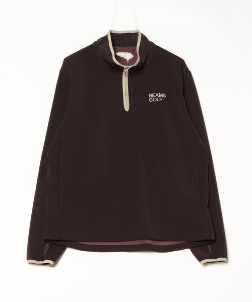 「BEAMS GOLF」 長袖Tシャツ LARGE ブラウン メンズの画像