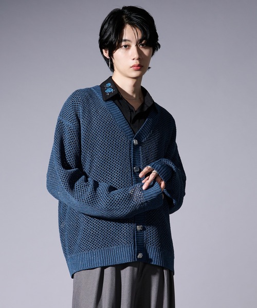 Ellno Loset（エルノロゼット） カーディガン メタルボタンラメ