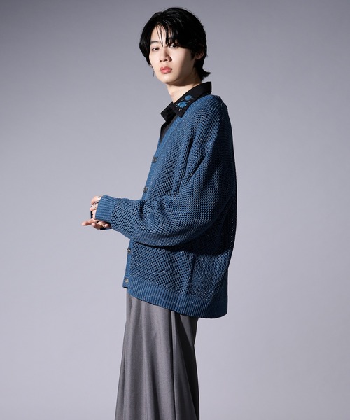 Ellno Loset（エルノロゼット） カーディガン メタルボタンラメ