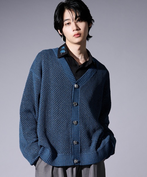 Ellno Loset（エルノロゼット） カーディガン メタルボタンラメ