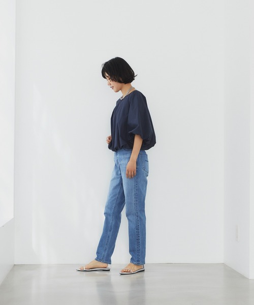 「YANUK」 デニムパンツ 23inch ブルー レディースの画像