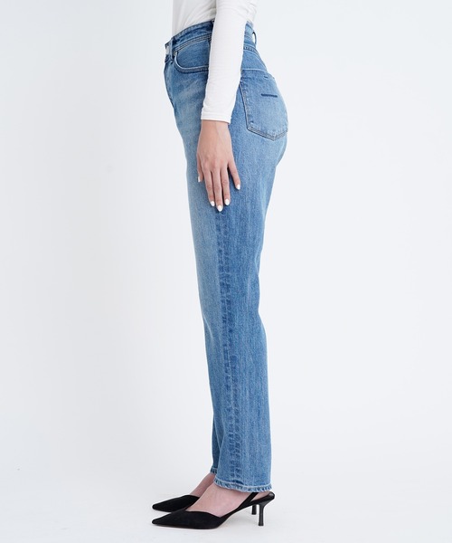 「YANUK」 デニムパンツ 23inch ブルー レディースの画像