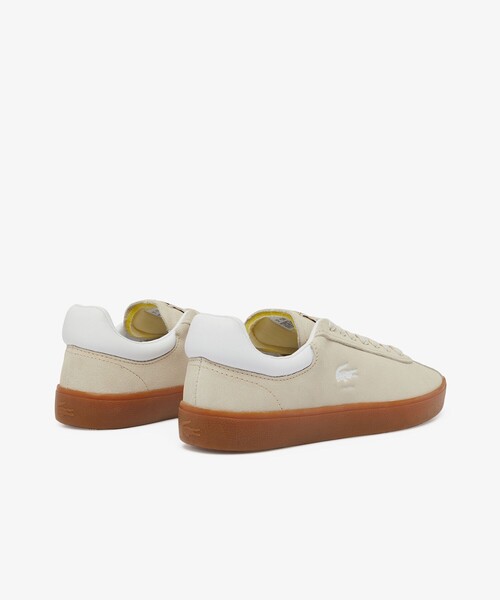 「LACOSTE」 ローカットスニーカー 23.5cm ブラウン レディースの画像