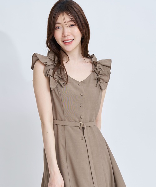 NOELA（ノエラ） ワンピース 肩フリルワンピース : ZOZOTOWN Yahoo!店