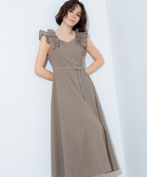 NOELA（ノエラ） ワンピース 肩フリルワンピース : ZOZOTOWN Yahoo!店