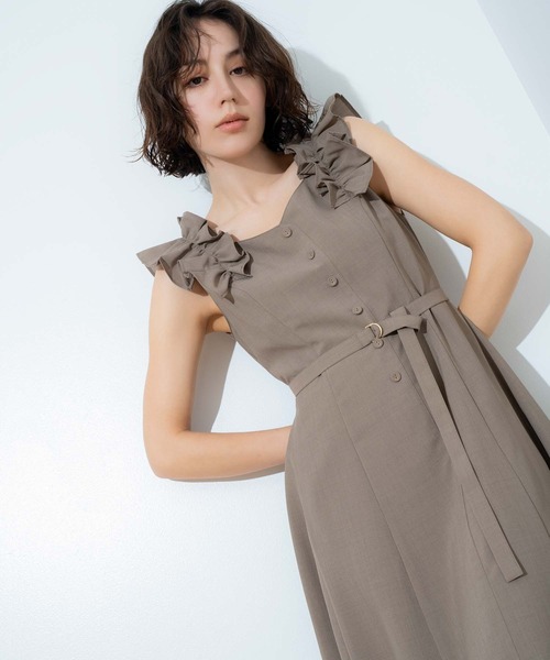 NOELA（ノエラ） ワンピース 肩フリルワンピース : ZOZOTOWN Yahoo!店