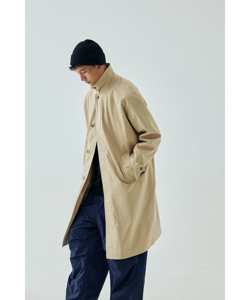 ステンカラーコート コート 3レイヤーコットンツイルバルマカーンコート / 3Layer Cotton Twill Balmacaan Coatの画像