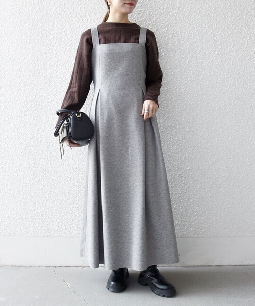 SHIPS any 「SHIPS any」 ノースリーブワンピース ONE SIZE ライト