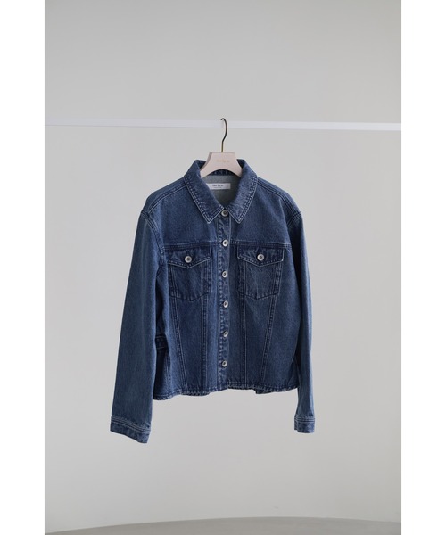 Her lip to デニムジャケット gジャン Peplum Back Denim Jacket