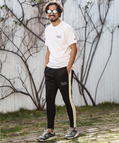 「1minute 1second」 半袖Tシャツ L ブラック×ブルー メンズ_画像5