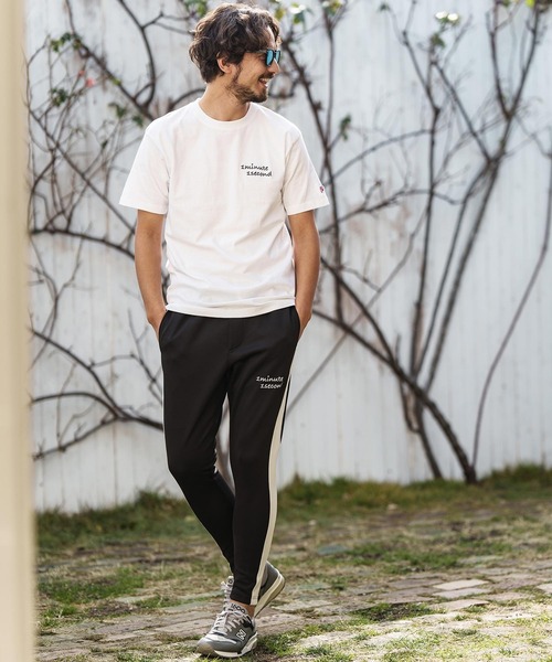 「1minute 1second」 半袖Tシャツ L ブラック×ブルー メンズ_画像6