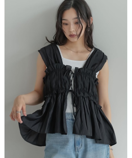 Re:EDIT（リエディ） ベスト ジレ 「2026 SUMMER COLLECTION」ナイロン