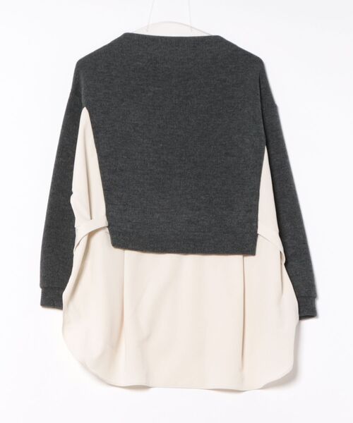 「Gready Brilliant」 7分袖ブラウス 38 チャコールグレー レディース_画像2