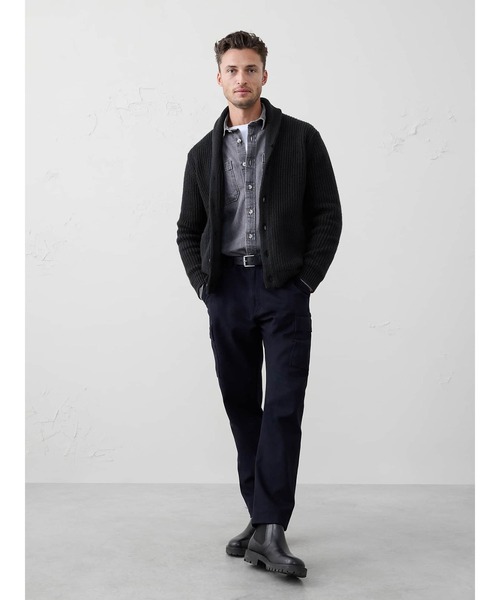 BANANA REPUBLIC ショールカラーカーディガン（メンズファッション