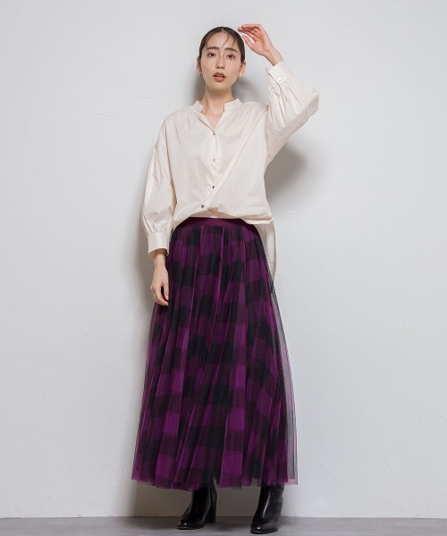 「Droite lautreamont」 7分袖ブラウス M ブラック レディース_画像2