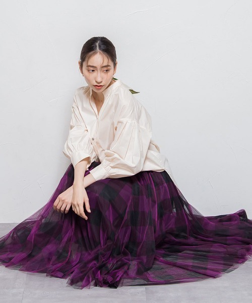 「Droite lautreamont」 7分袖ブラウス M ブラック レディース_画像3
