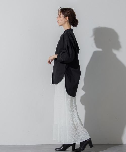「Droite lautreamont」 7分袖ブラウス M ブラック レディース_画像9