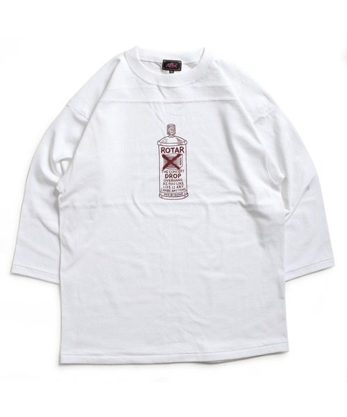 「ROTAR」 7分袖Tシャツ MEDIUM ブルー系その他 メンズ_画像3