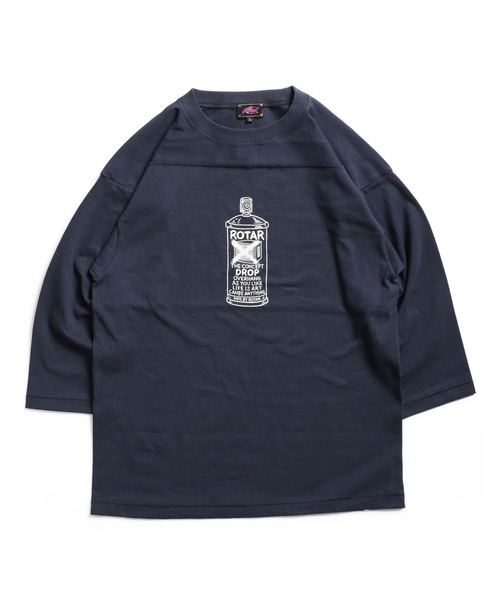 「ROTAR」 7分袖Tシャツ MEDIUM ブルー系その他 メンズ_画像4