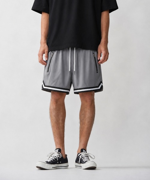SAPEur メッシュ バスケットボールパンツ CALIFORNIA OUTFITTERS パンツ 5D2-SZ メッシュバスケ パンツ メンズ