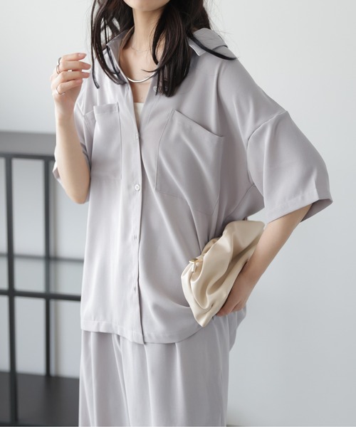 La-gemme（ラジェム） セットアップ シャツ＆ワイドパンツセットアップ