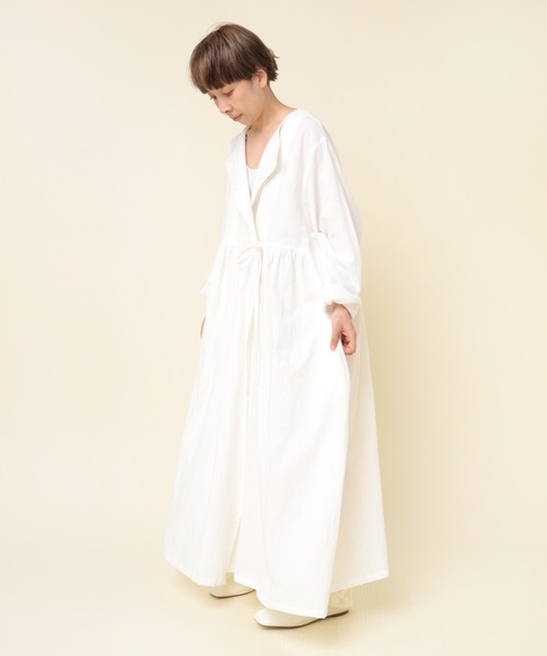 「RNA-N」 長袖ワンピース MEDIUM オフホワイト レディース_画像5